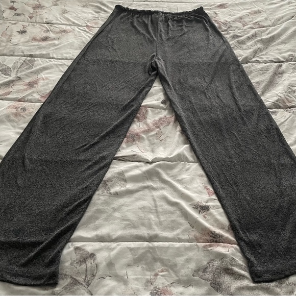 Also Known As Grey super soft pull on wide leg Atleasure drawstring pants siz L - Picture 10 of 10